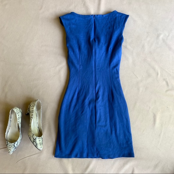 Beautiful Blue Knot Front Amy Matto Dress - Picture 4 of 5